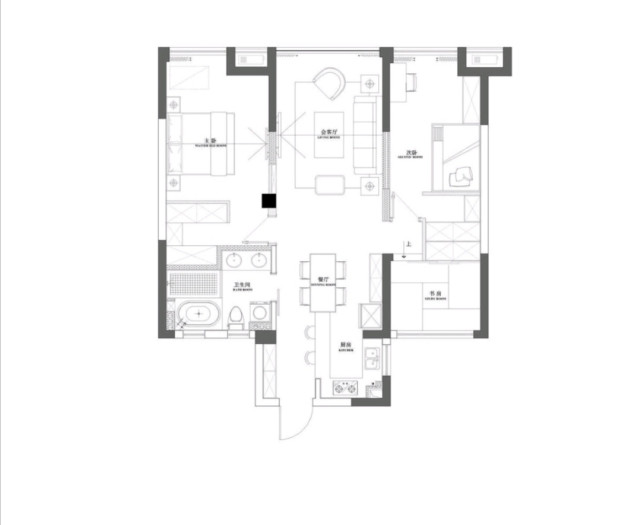 |89平消减不必要的成分，简单极致