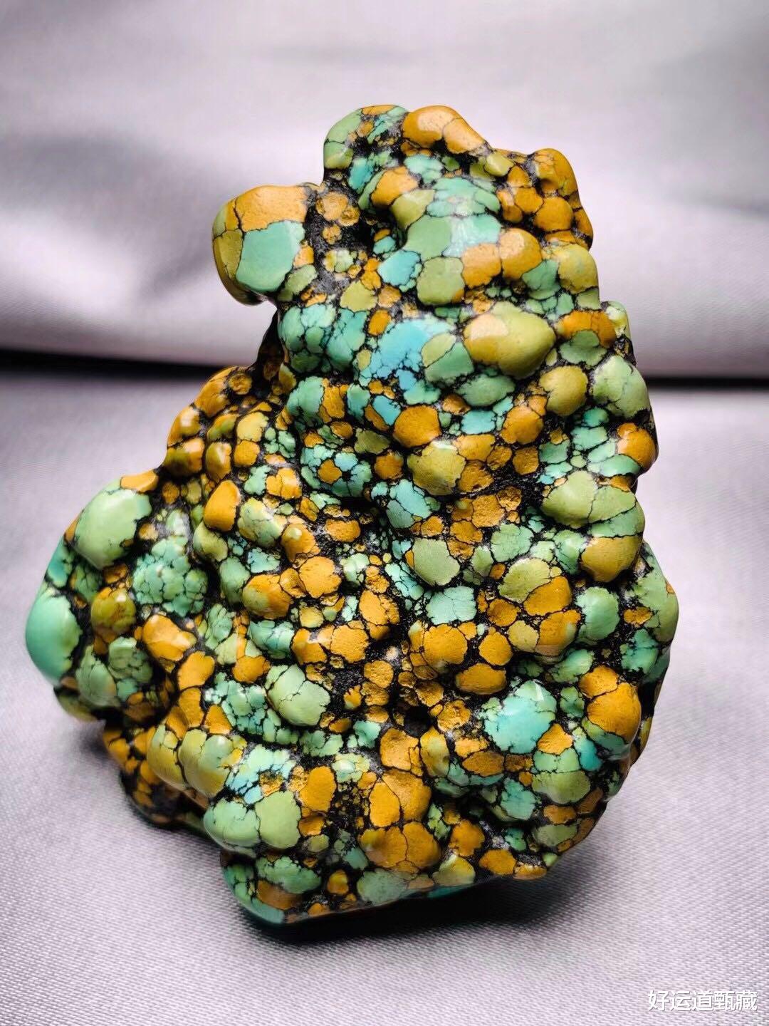 钱币|看起来像是泼墨画,更像是山水画的唐三彩绿松石