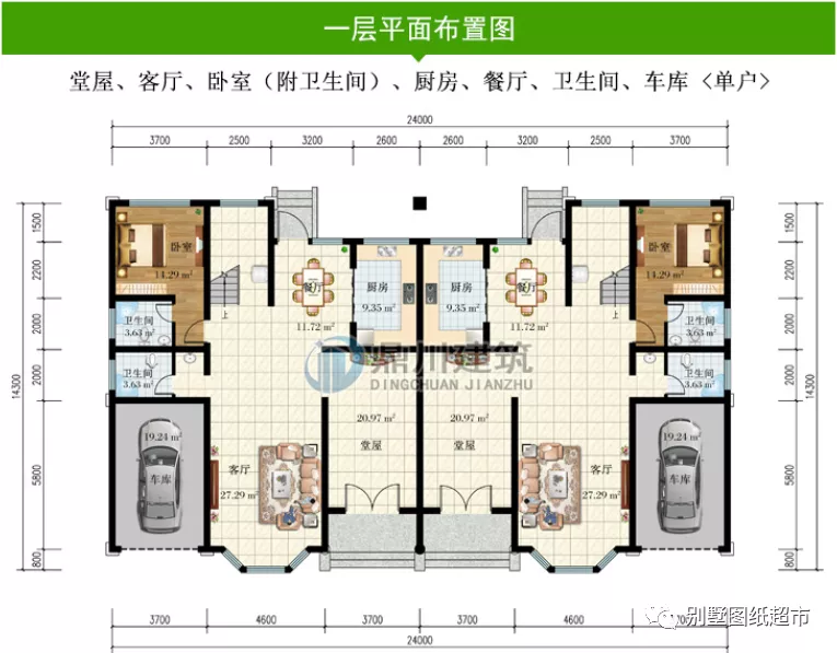 兄弟建房，双拼就是比独栋实用，3套双拼户型，哪套更适合农村