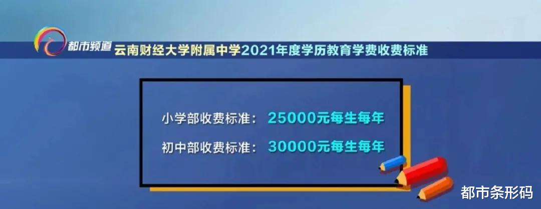 都市条形码 昆明这所学校学费涨了