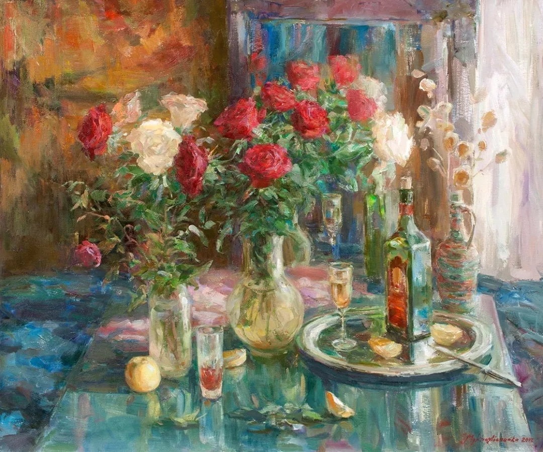 清泉永长流 雅韵网---色彩浓郁的油画