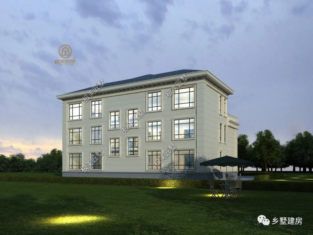 两兄弟建房,20.24X12.74米共用堂屋,欧式风格奢华大气