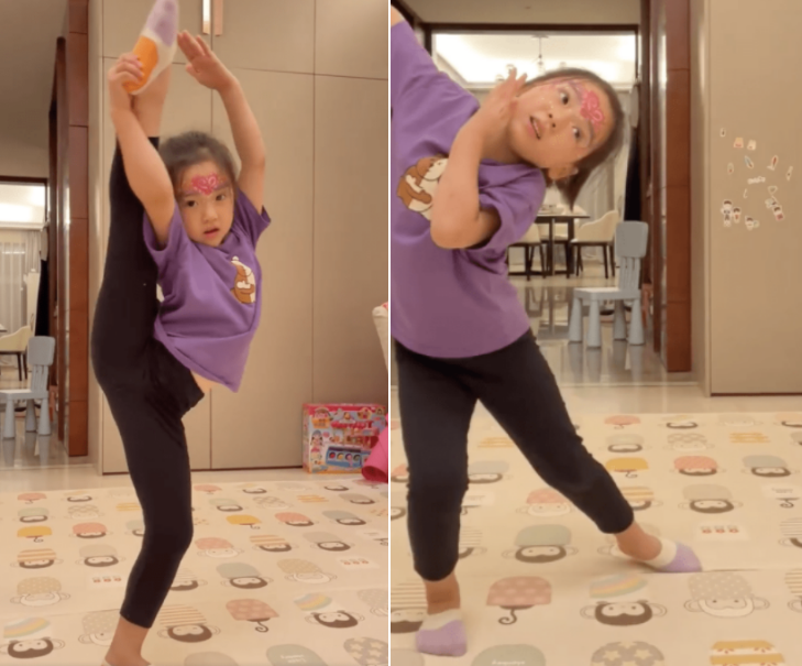 Hi家有小甜椒儿|董璇5岁的女儿,舞蹈技能一级棒,颜值高条件好还努力,羡慕了