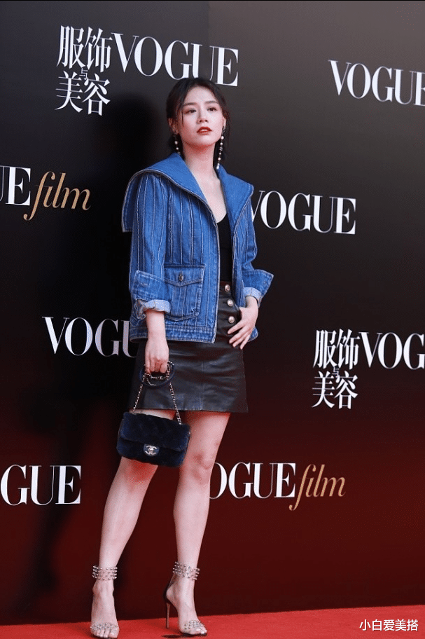 小白爱美搭|马思纯的长相真挺“纯”,一身牛仔外套好时尚,帅气与女人味并存