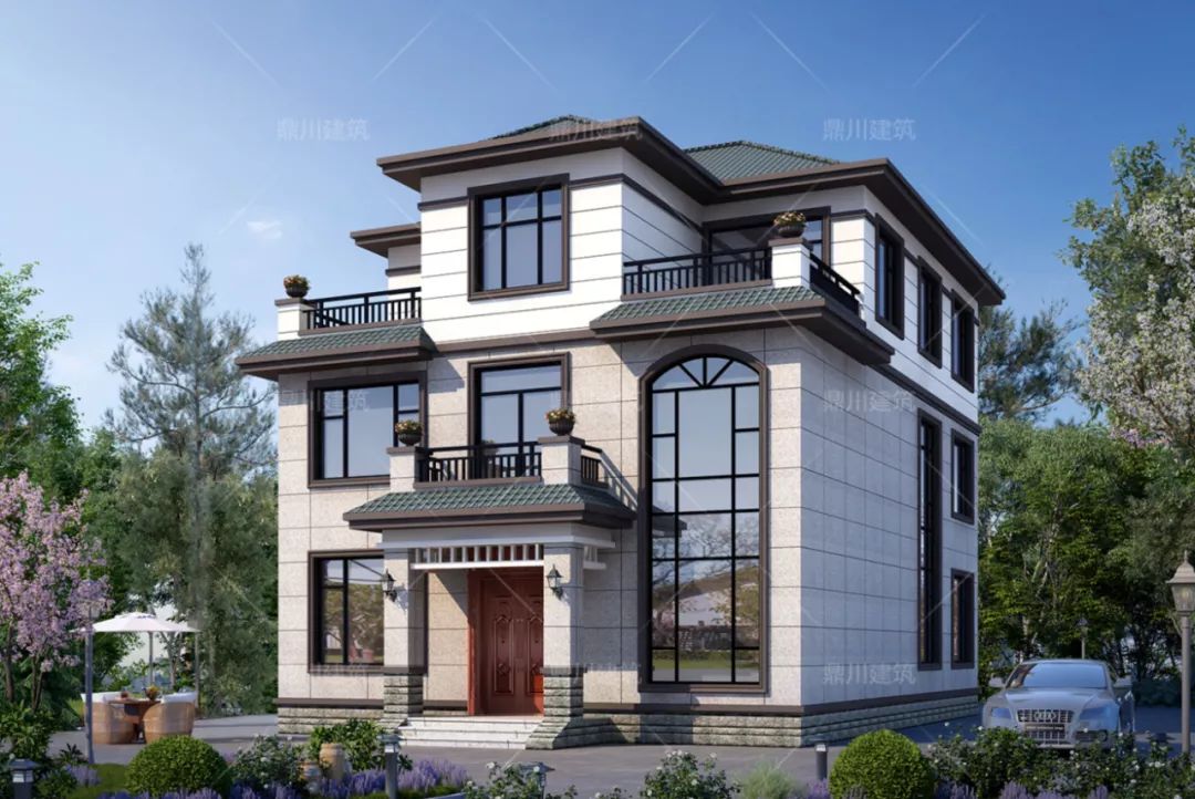 7款简约大气设计乡村别墅，户型经典，施工简单适合农村建造