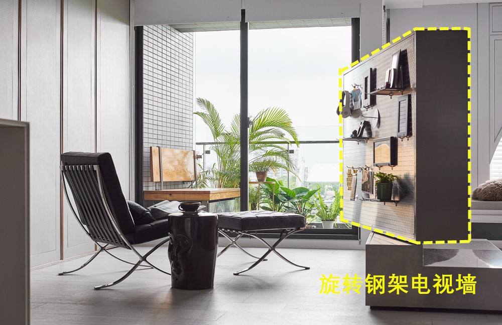 |实不相瞒，我早看不上传统电视墙了，换个可旋转的矮墙，人见人夸