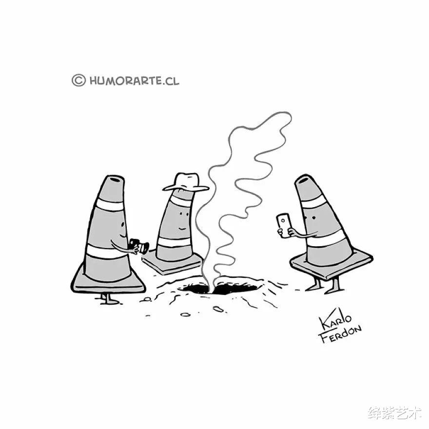 |20部极简主义漫画，黑与白之间，藏着复杂的寓意，没有人想看懂