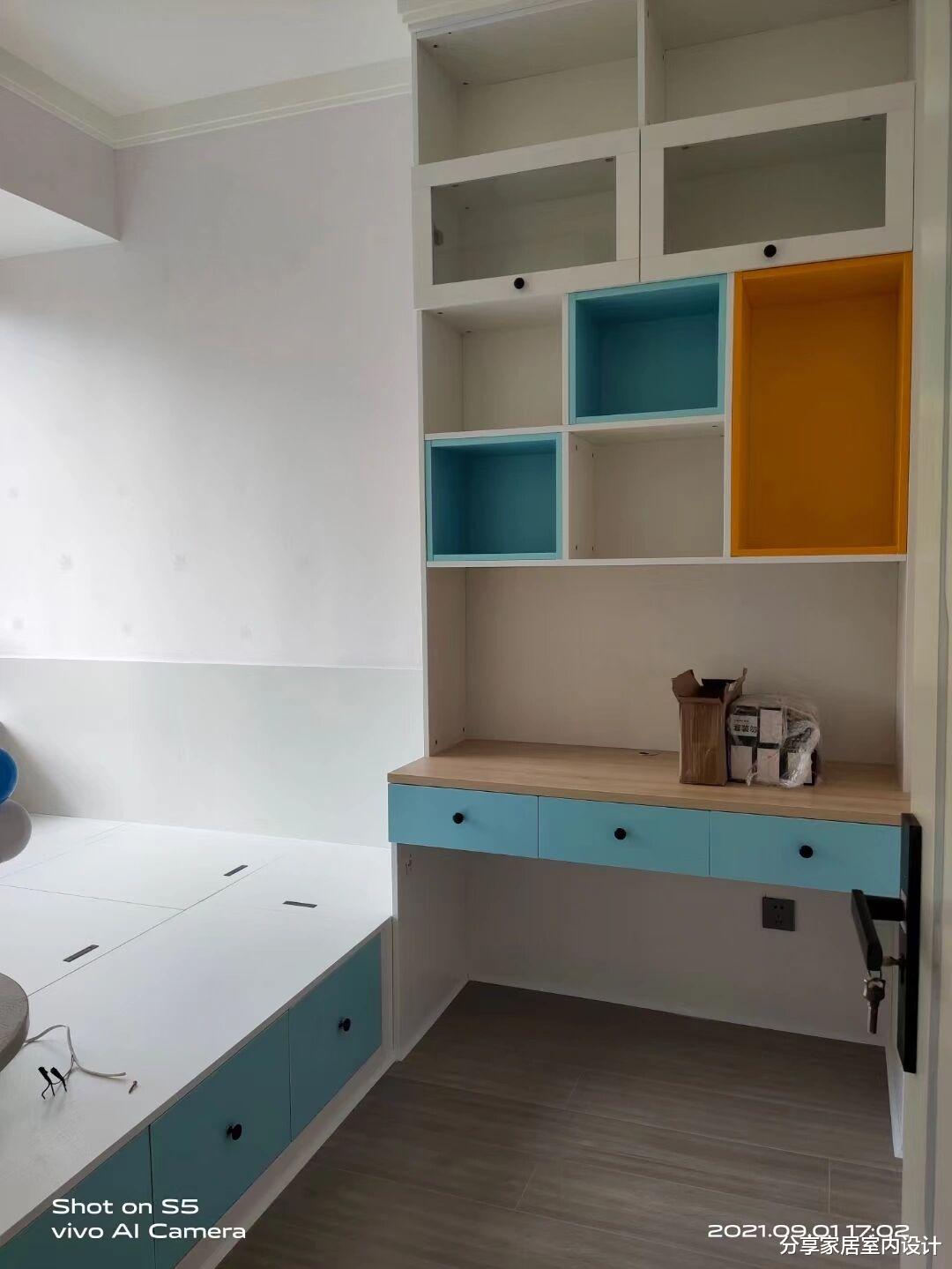 |硬装完工实拍，保洁做完就很漂亮，电视墙太让人满意了，很抢眼！