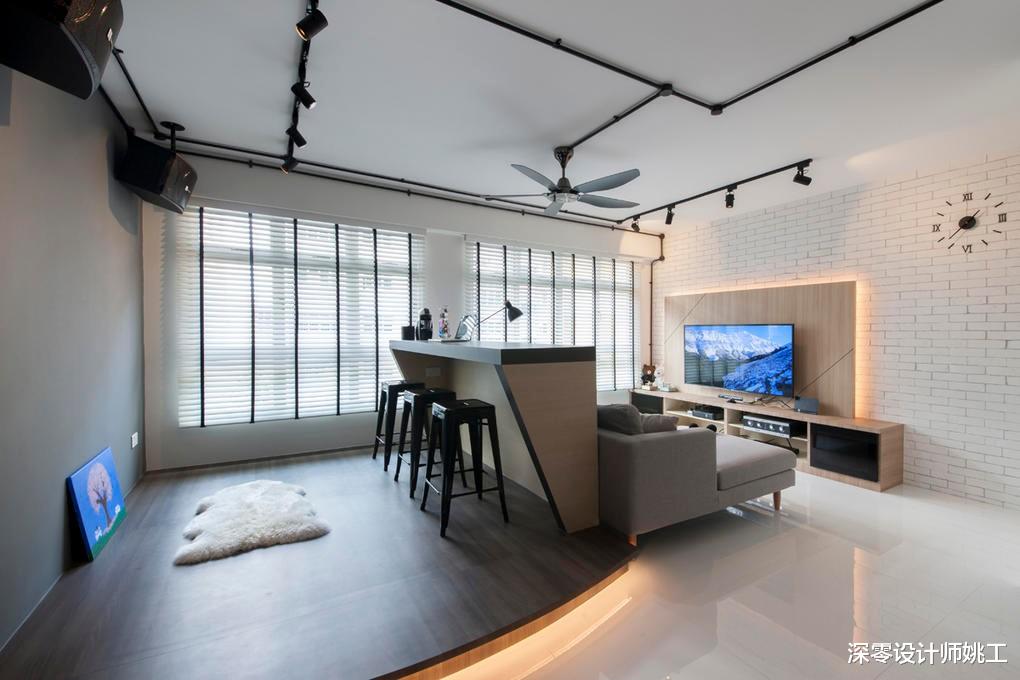 沙发后不靠墙,能腾多少用多少,6大功能区妥妥安排上,一点不亏