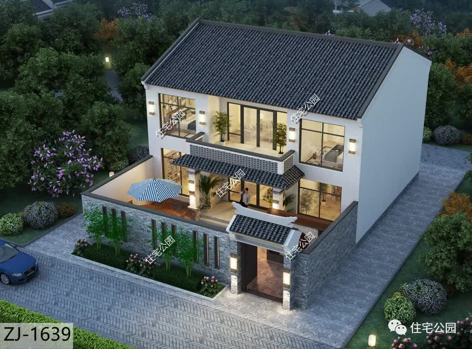 |13×18米雅致中式宅院，带你领略农村质朴之美