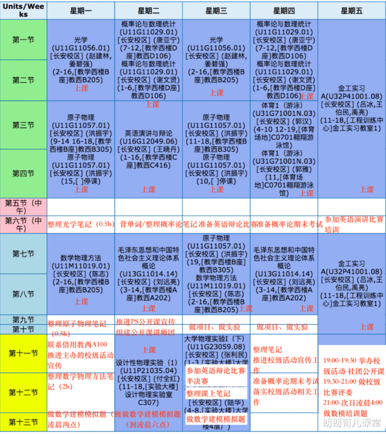 朗朗育儿课堂|学霸“作息时间表”曝光，网友感慨：终于知道为什么考不上清华了