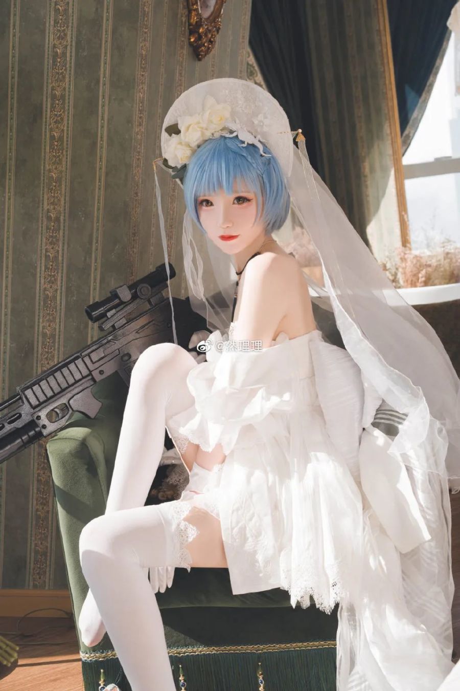 少女前线|cos:少女前线花之后的情愫皮肤cos正片@然理理