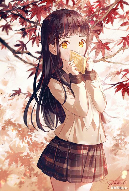 |清新淡雅的动漫花样少女，偏白彩色的渐变式上色太让人喜欢了