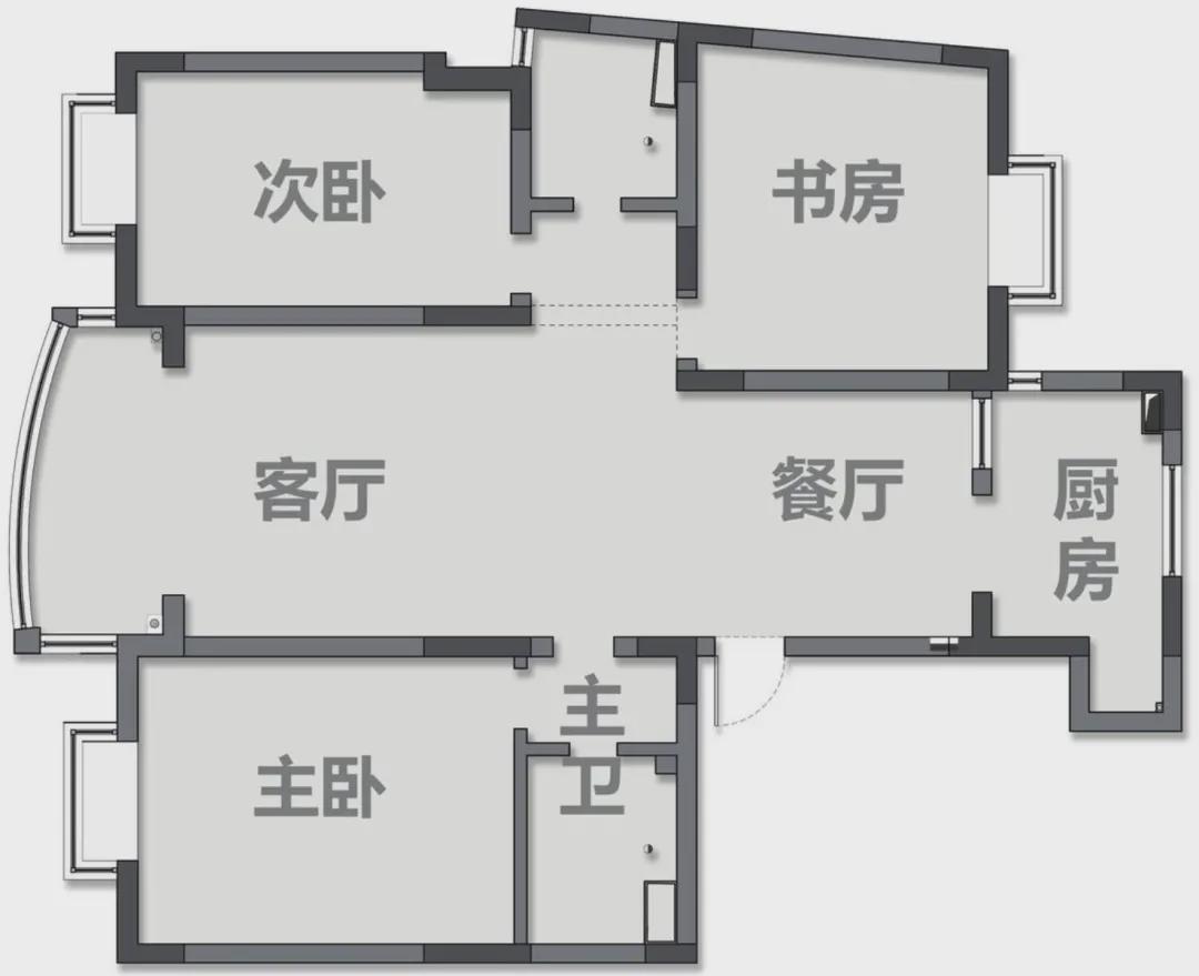 不要客厅，不要餐厅，他130㎡新家堪比“图书馆”，太特别了！