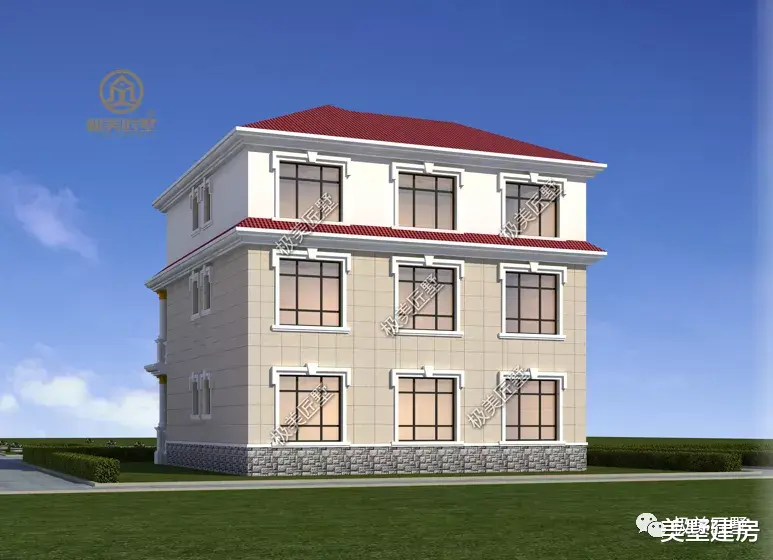 12×12.5米，三层欧式豪华大别墅，轻奢精美，高端大气！