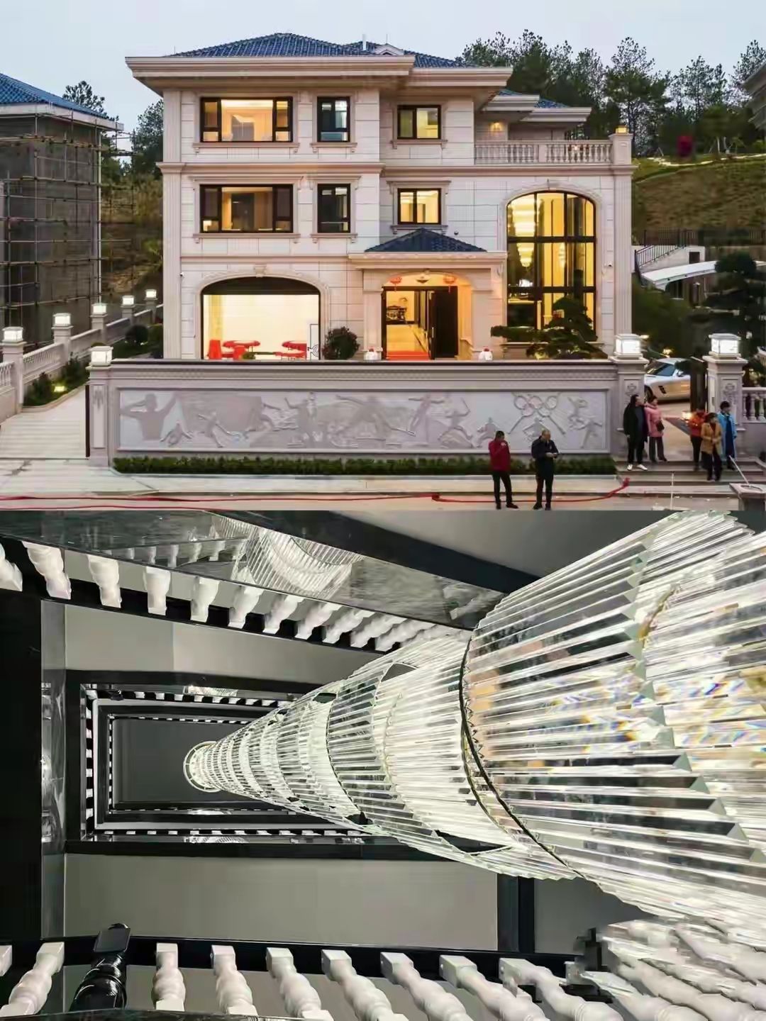 林丹谢杏芳新房太豪华，独栋别墅装修像城堡，暴发户风格引争议