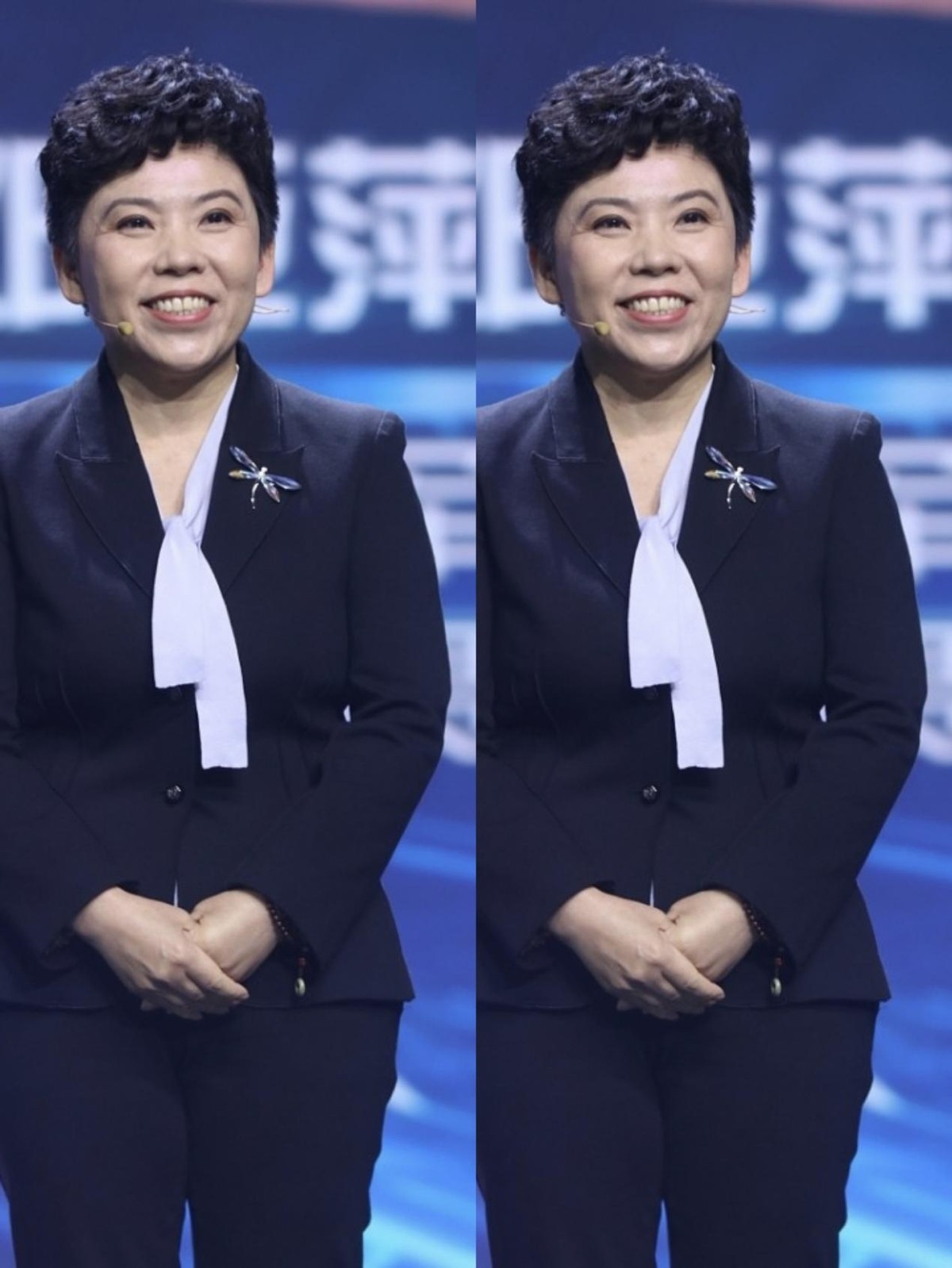 白小白的衣橱|前乒乓球手邓亚萍笑起来挺和蔼，但穿西装气场真强，有冠军范儿了