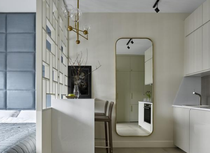 惠泽设计|一人居住的28㎡小屋，素雅洁净又温馨，“去客厅”的处理值得学习
