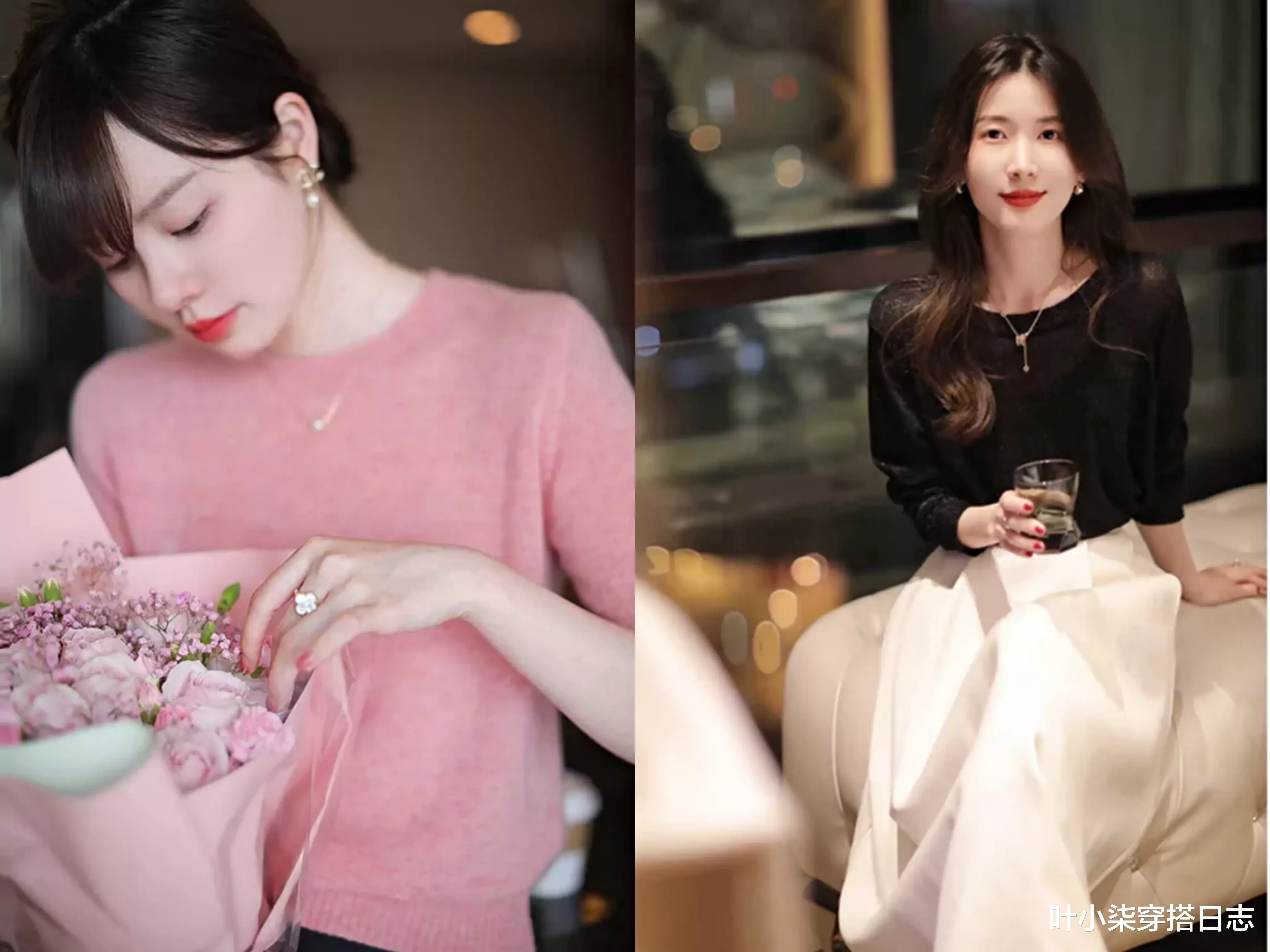 叶小柒穿搭日志|秋天做个温柔的女子，针织衫这样穿，演绎出精致感与女人味