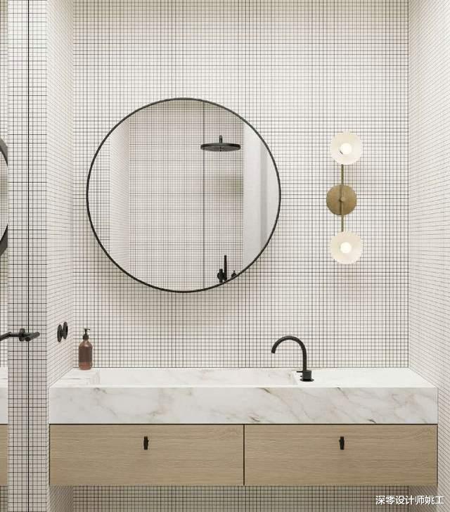 深零设计师姚工|抄作业的时候到了!20款高颜值卫生间装修案例,看中的赶紧搬回家
