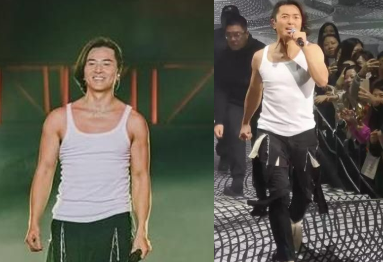 郑伊健|53岁郑伊健街头吃饭被偷拍! 一顿饭仅需六十块，一双粗胳膊显健壮