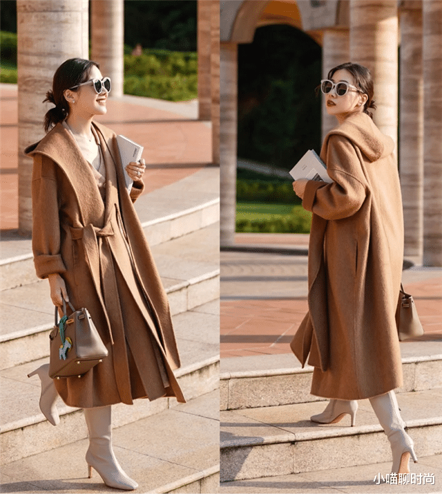 小喵聊时尚 小个子答应我,穿大衣时尽量配有跟靴,今年流行这3种,气质显高