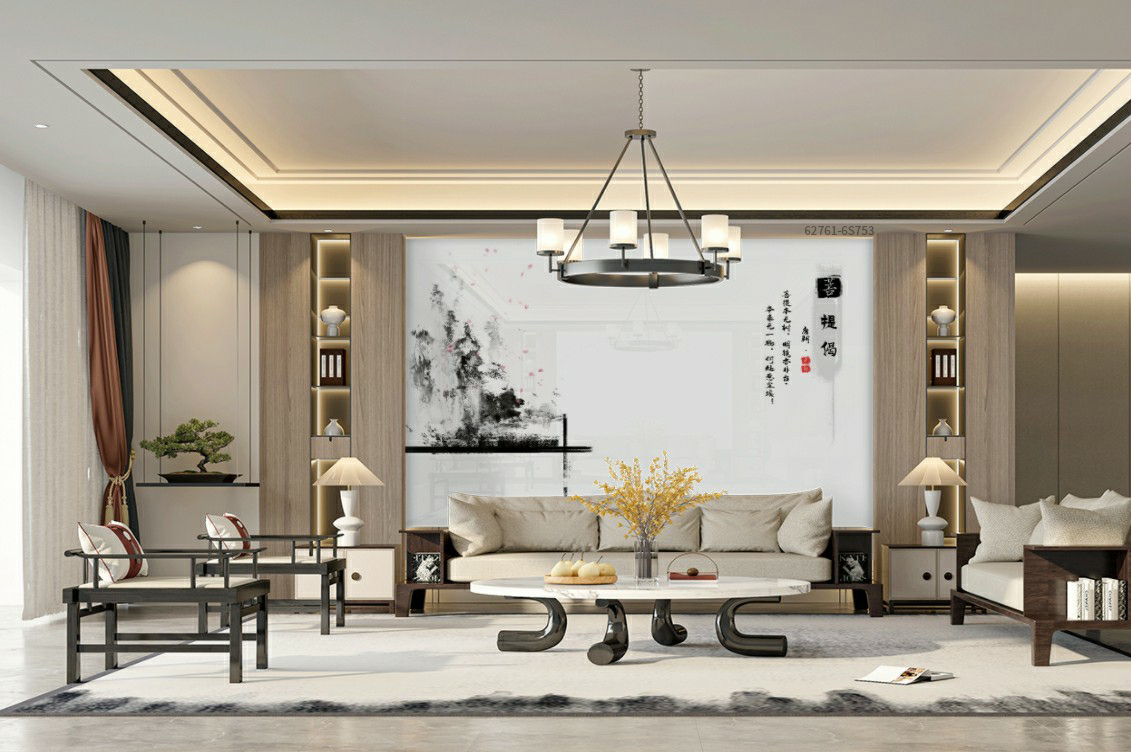 宋图网|禅意意境背景墙打造追求宁静舒适的家