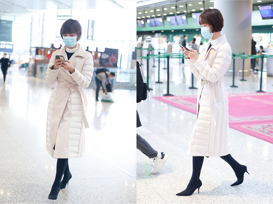 王珞丹|王珞丹真会穿，“披肩感”长大衣好显个性，流苏设计很吸睛，真靓