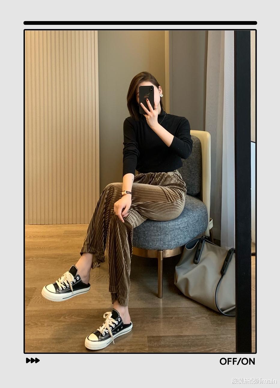 服装搭配师main 秋季女人穿阔腿裤，不要忽视这4点，不然不显高，还特别显胖