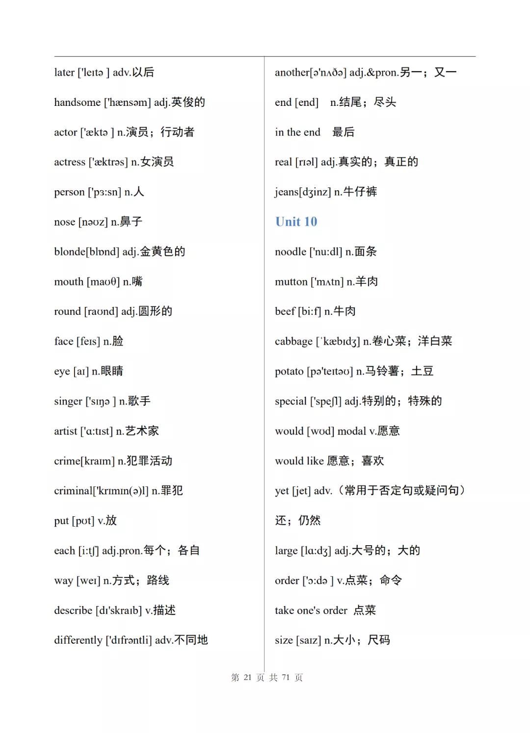 济南朗阁外语培训中心|【济南朗阁】初中三年,6本英语课本,汇成一份英语单词表!替孩子打印!