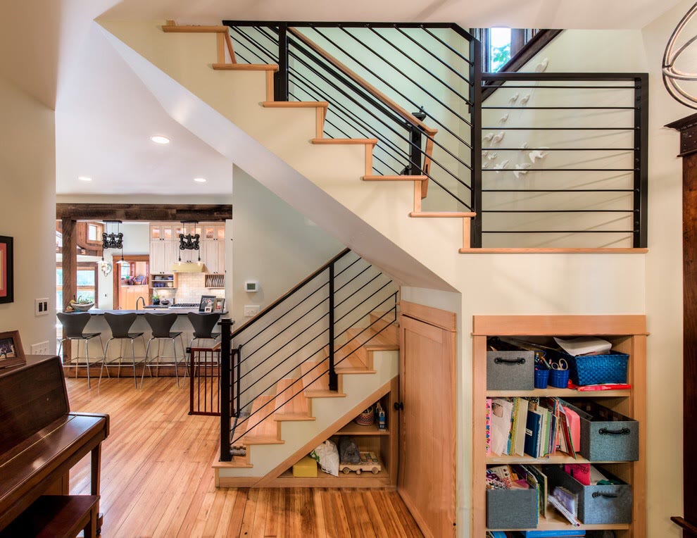 房子再大也不能浪费空间，25款复式楼梯柜实拍