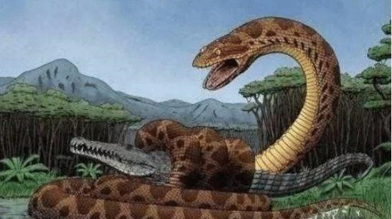 蟒蛇 它是史上最大的蛇？平均长度可达13米左右，一般在水中生活