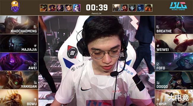 edg战队|LOL-德杯：Doggo女警对线拿一血打穿下路，BLG速战速决横扫HYA！