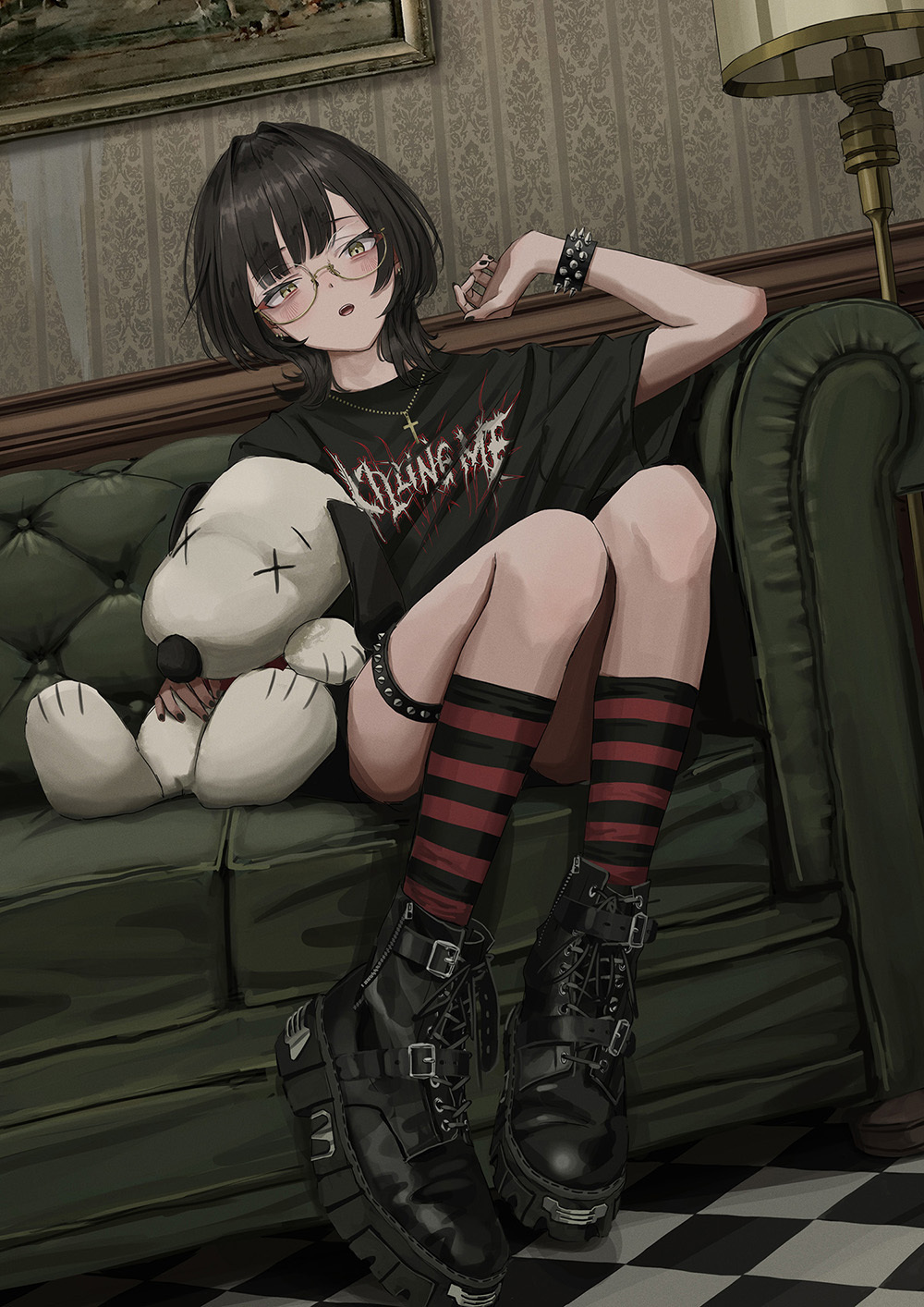 画师|【P站画师】暗黑系的酷酷女孩！日本画师儀式的插画作品