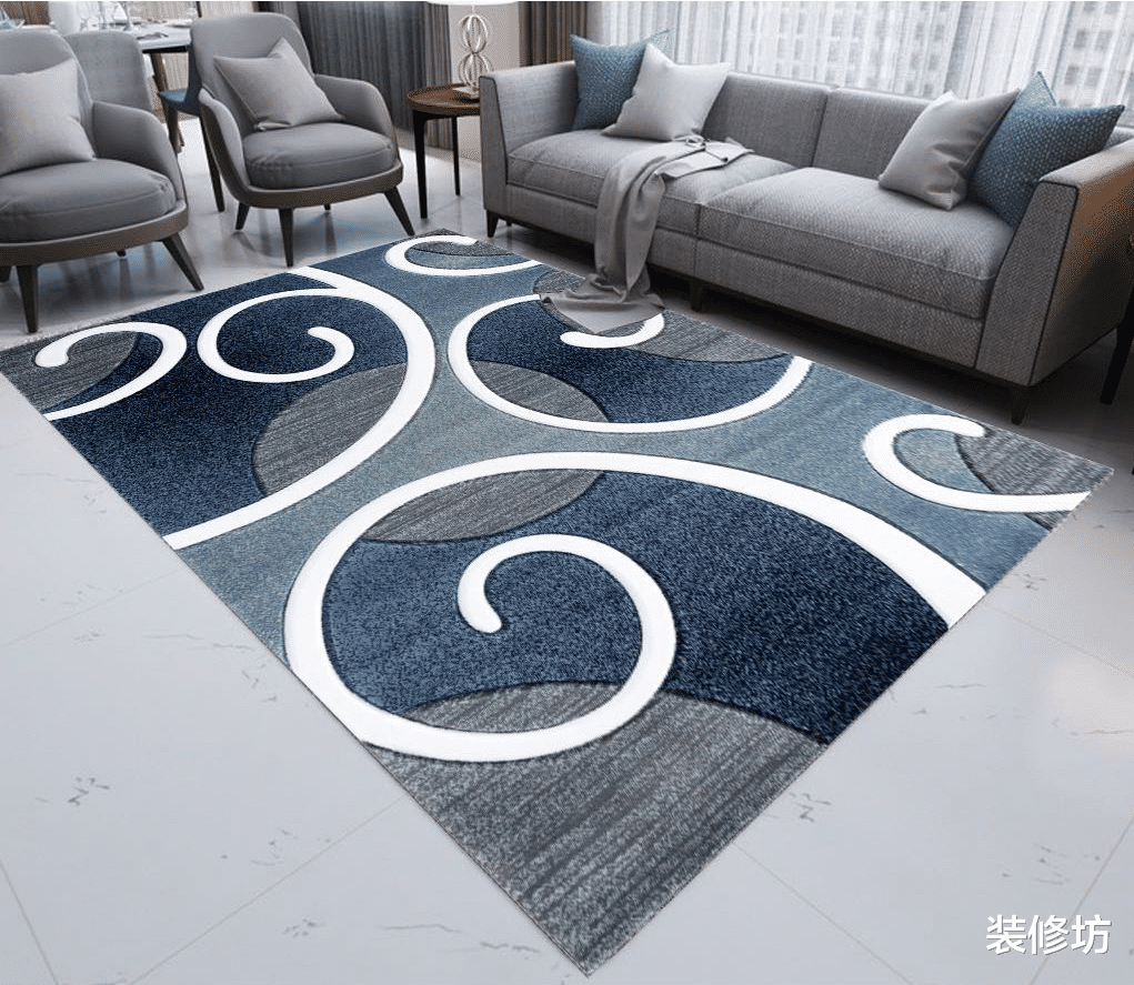 原来铺地毯也有讲究,这样铺地毯,客厅更美观
