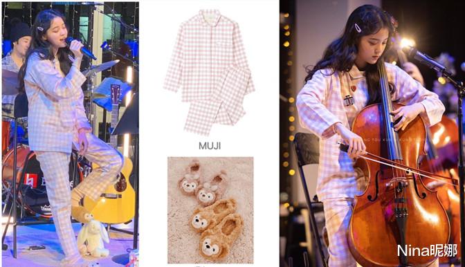 刘亦菲|刘亦菲闺房怼脸自拍，穿黑白圆点睡衣配黑长直，素颜大肉鼻更增特色