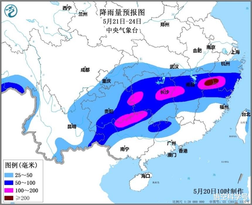 悟空科学号 南方5月已出现4波强雨！新一轮雨水再现，权威预报：6省有大暴雨