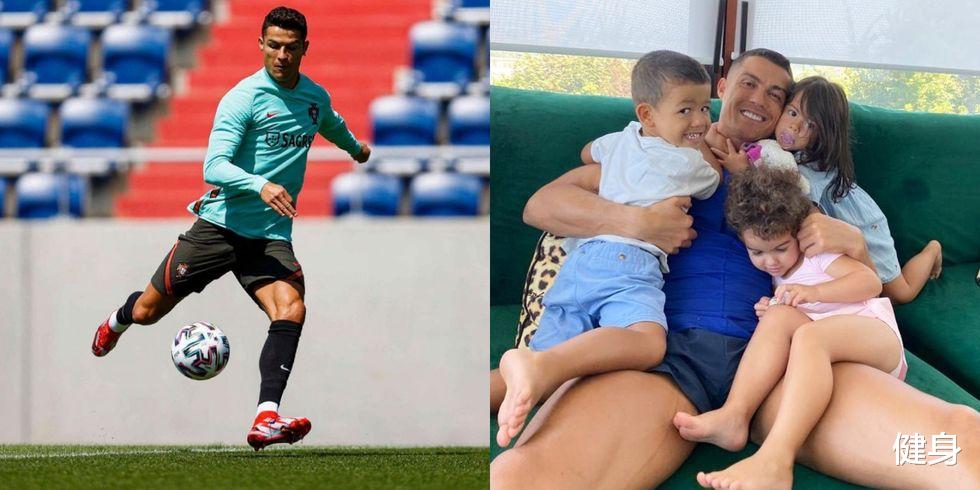 C罗|C罗「运动菜单」和孩子一起健身，球场霸主居家时超可爱！
