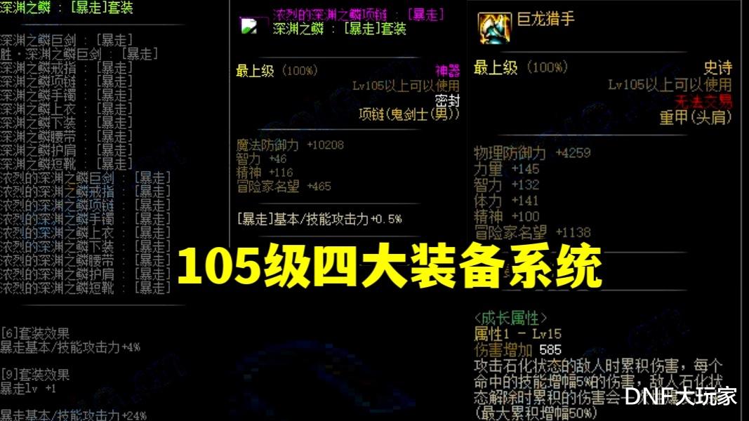 地下城与勇士|DNF：59770件装备、469种伤害词条，105级装备真夸张