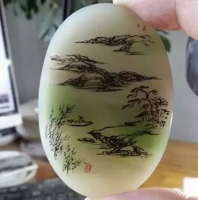 菊花一角|玉雕大师——李光增