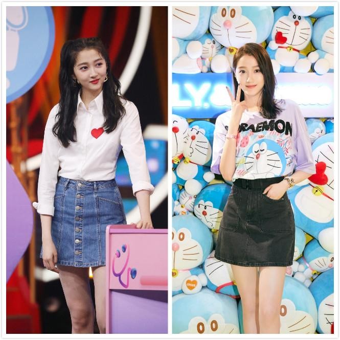 BiuVogue|关晓彤虽然才20多，但气质太成熟了，穿少女裙像在装嫩