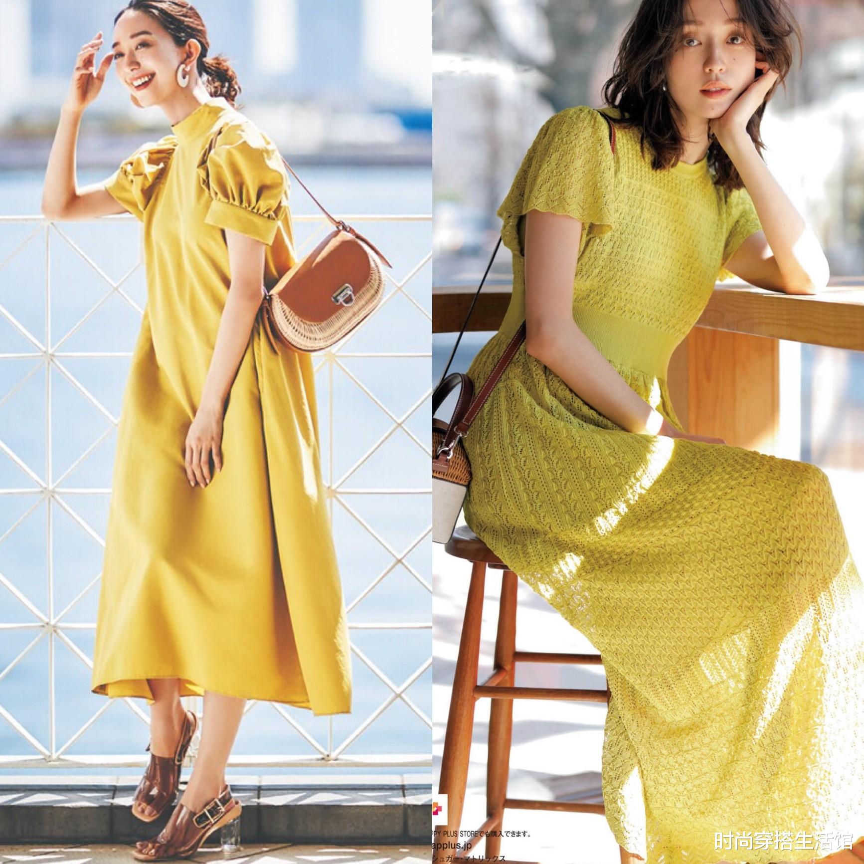 时尚穿搭生活馆|肤色偏黄偏深的女人，夏天多穿这4种颜色，时髦又显白，可以学学