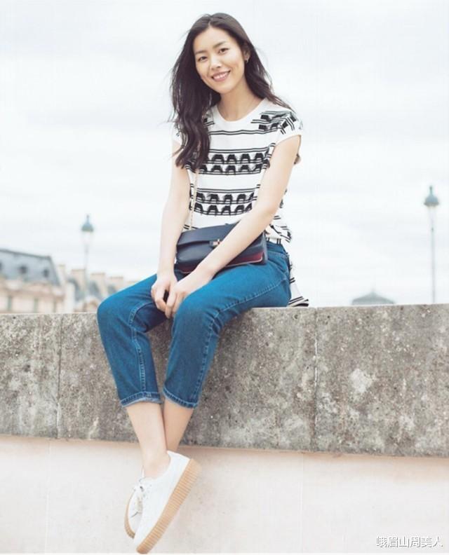 峨眉山周美人|夏天不一定穿裙子才好看，最近流行“上衣+九分裤”，适合小个子