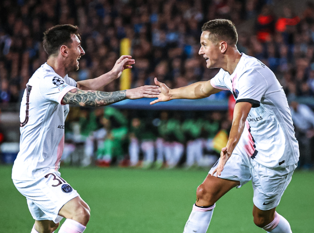 宓孤林|欧冠-梅西哑火，大巴黎1-1布鲁日，米兰双雄输球，曼城6-3莱比锡