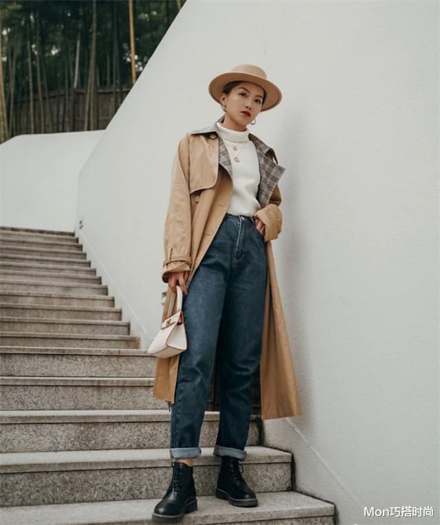 Mon巧搭时尚|马上入秋了，你的风衣靴子准备好了吗？照着这样穿，想不时髦都难