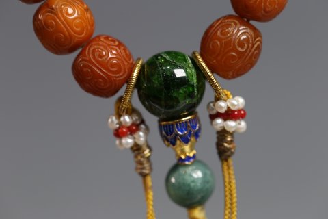 老蜜蜡|收藏精品! 老蜜蜡十八子手持, 天然老蜜蜡