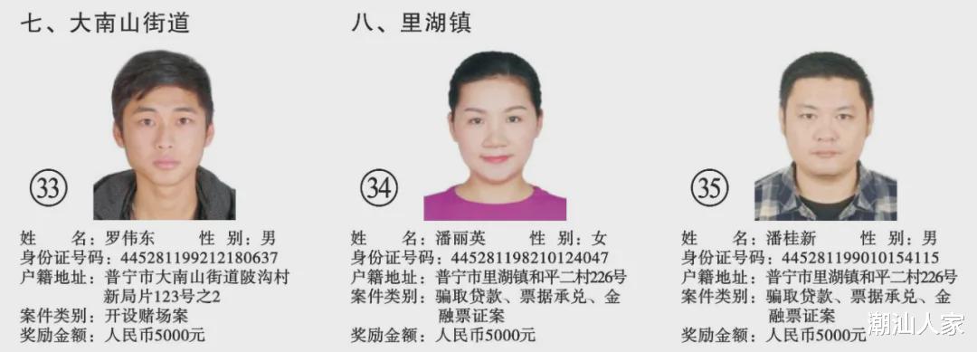 普宁 普宁警方强势追逃,30名逃犯相继落网!