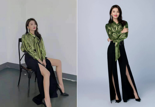 赵薇|43岁刘涛大方晒性感照！裤子高开叉到大腿，眼神魅惑姿势太风情