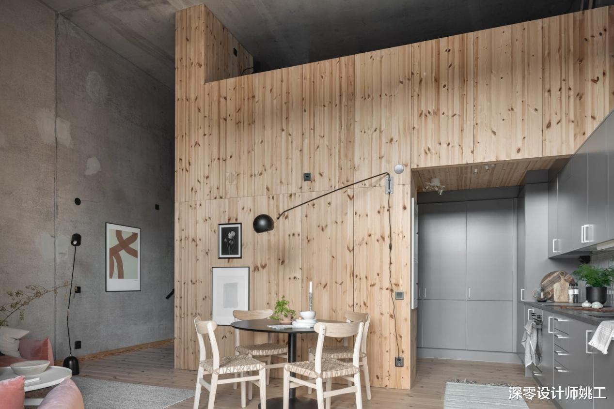 要是我有房,我也想像他家这样装,混凝土墙面也能做的如此高级!