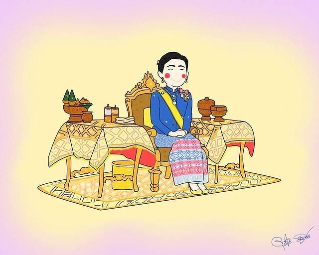 诗妮娜|苏提达晒最新漫画好得意！蓝裙造型确实美，诗妮娜好久没有亮相了